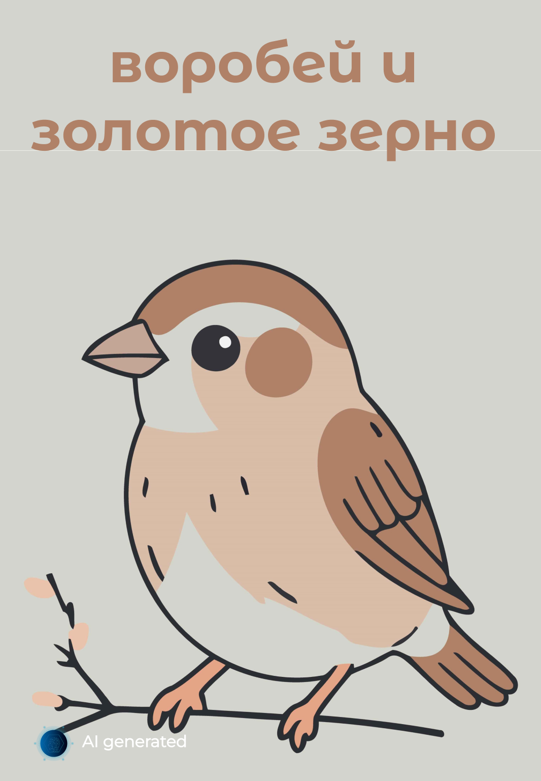 Воробей и золотое зерно