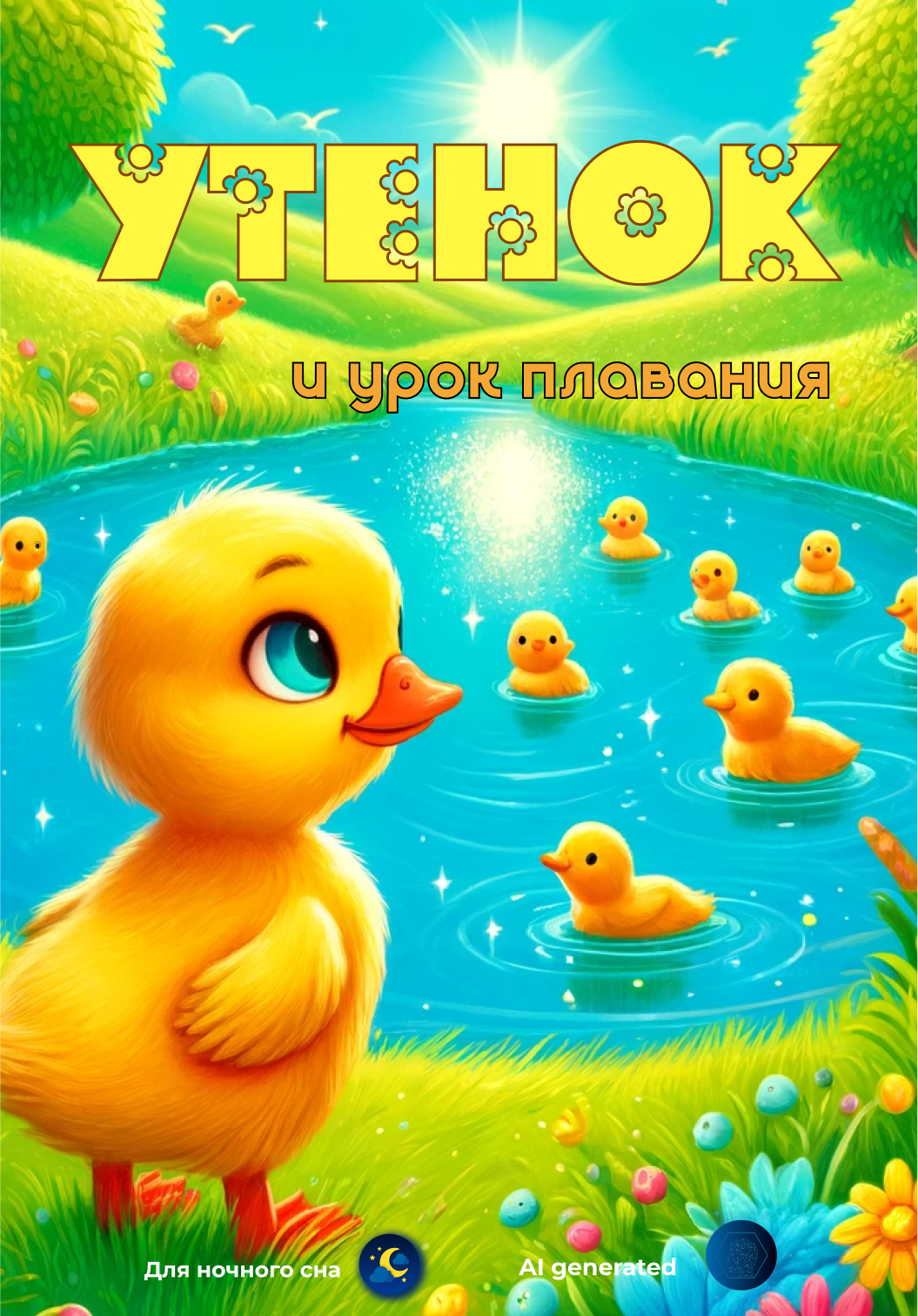 Утенок и урок плавания
